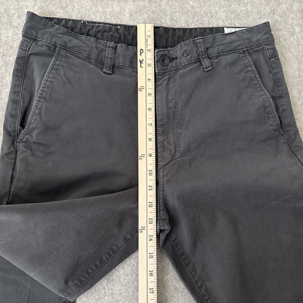 rag & bone Fit 2 Chino Pants Mens 34 Gray Slim Cotton Stretch - Picture 6 of 14